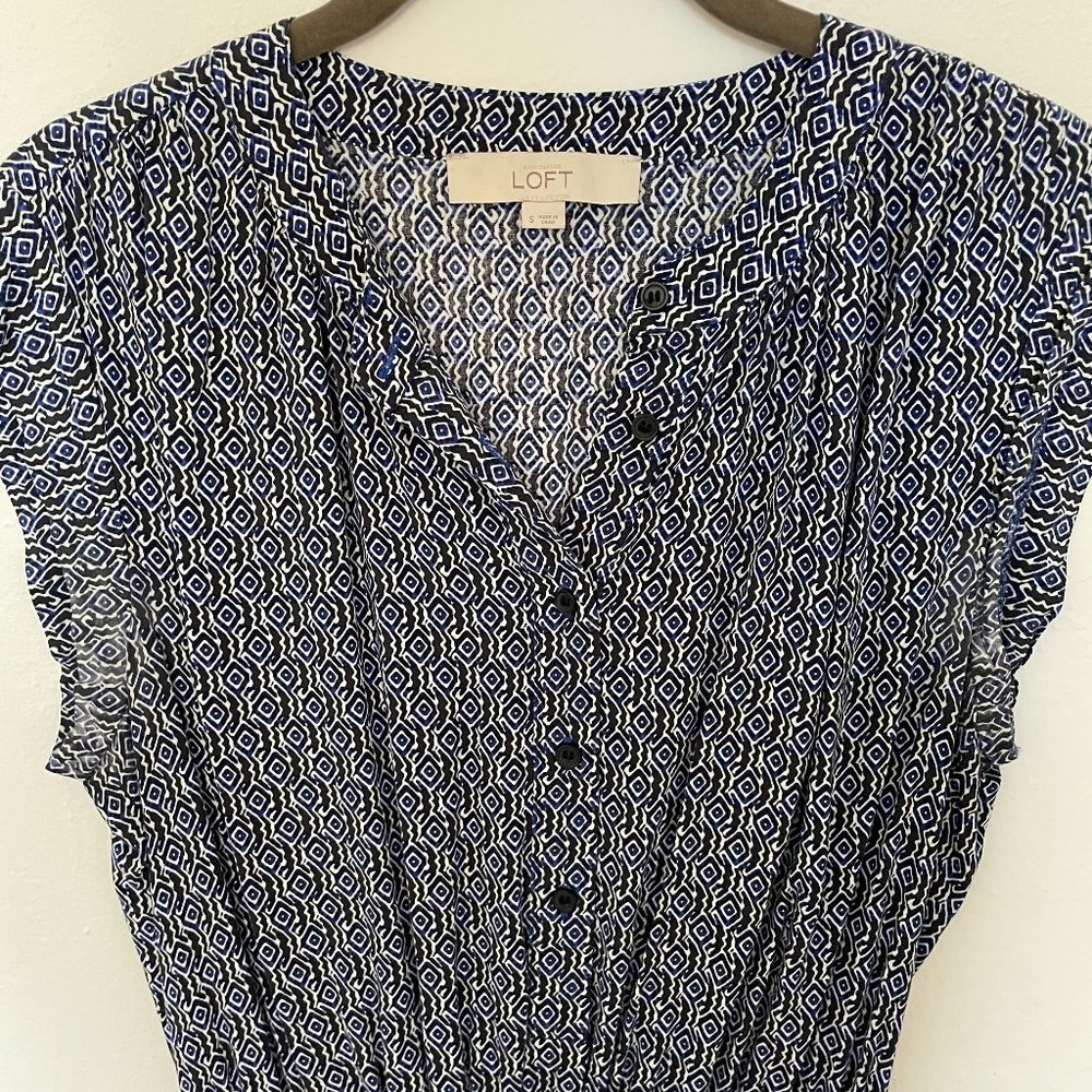 LOFT Geometric Pattern Dress